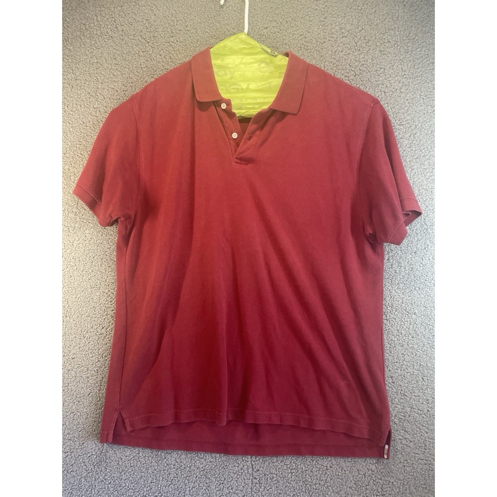 Old Navy  Regular Fit Short Sleeve Polo Shirt Mens.   Size XL Brown Casual‎